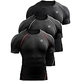NELEUS Men's 3 or 4 Pack Workout Athletic Compression Shirts
