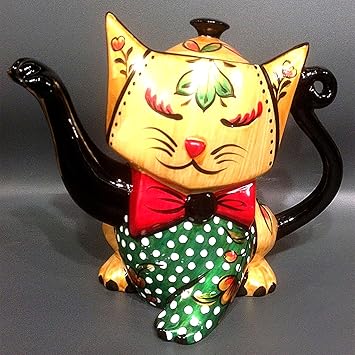 Teekanne Porzellan Design 'Katze 1847' von Jameson&Tailor