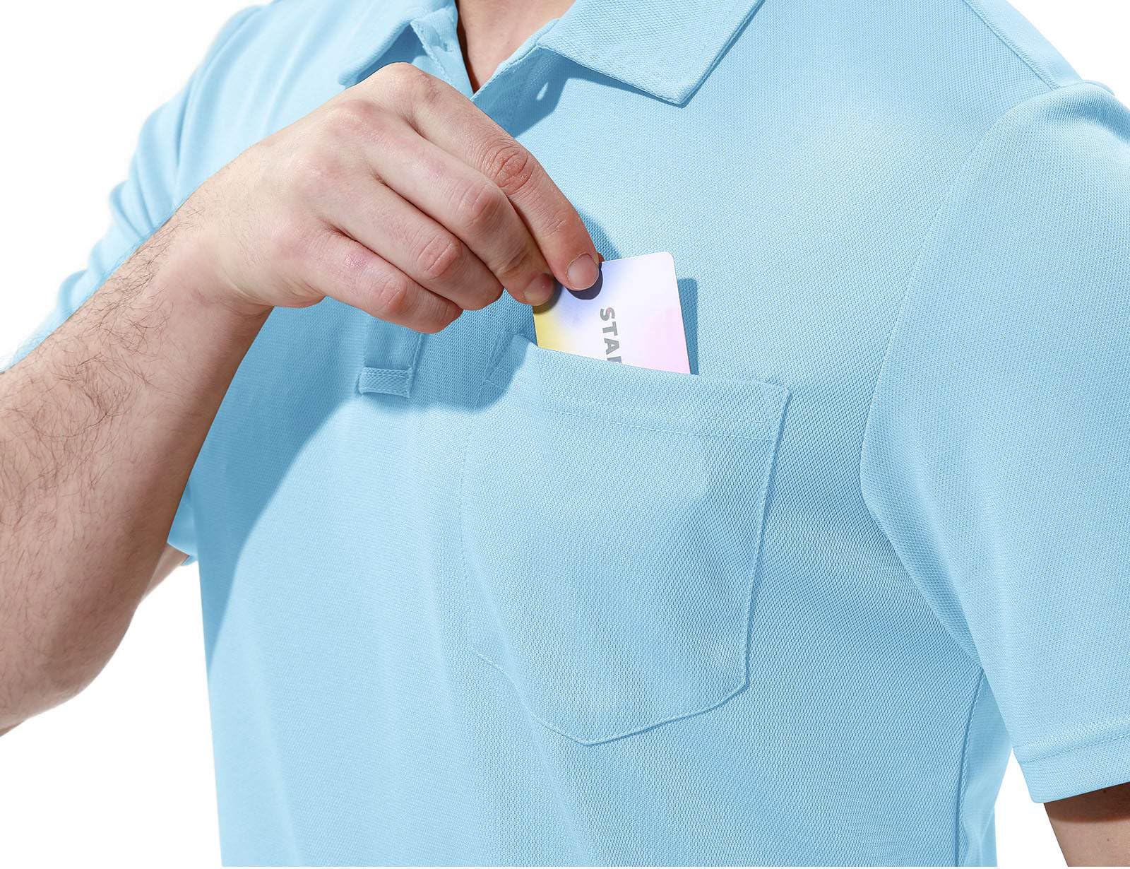 Rdruko Men's Active Polo Shirts Short Sleeve Quick