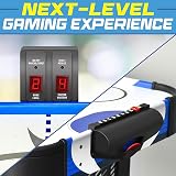 SereneLife Air Hockey Table Compact Arcade Game with LED Scoreboard view 6