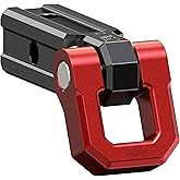 RENO Shackle Hitch Receiver, 2" Receiver Towing Mount with 3/4" D-Ring Shackle Combo kit - Heavy Duty 45,000 lbs Compatible with Trucks Off Road SUV 4x4 Vehicle Towing Recovery (Aluminum, Red)