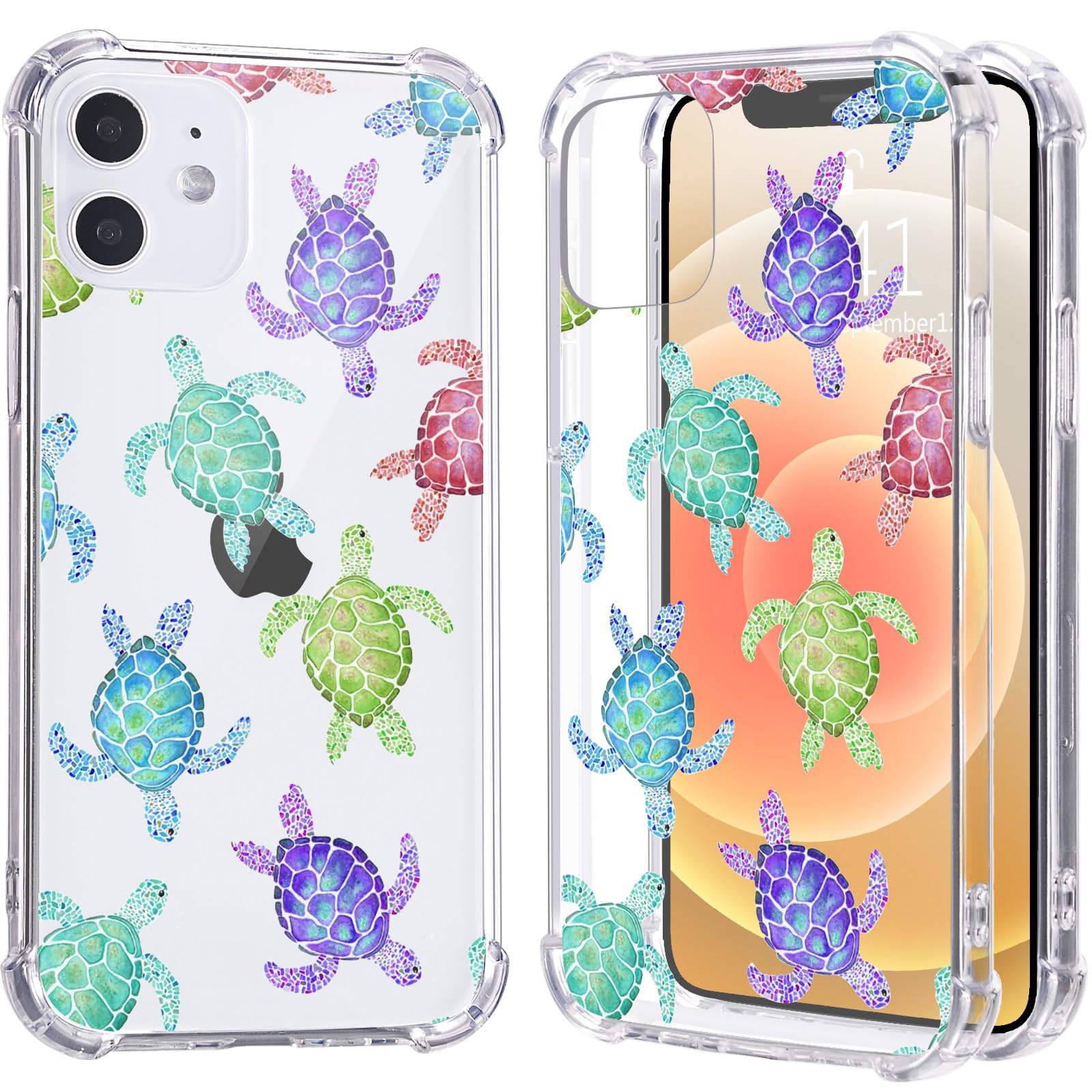 LuGeKe Sea Turtles Pattern Print Case for iPhone