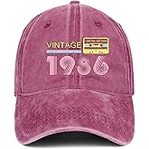 40th Birthday Gifts Women Men 1986 Hats Vintage 1986 Baseball Cap 40th Birthday Gifts for 40 Year Old Fathers Mothers Day