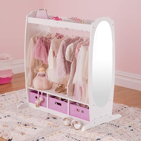 Amazon Com Guidecraft Dress Up Storage White Dramatic Play Costume Rack With Mirror And Tray For Toddlers Kids Armoire Dresser With Fabric Storage Bins Baby Amazon Com Guidecraft Dress Up Storage White Dramatic Play Costume Rack With Mirror And Tray For Toddlers Kids Armoire Dresser With Fabric Storage Bins Baby