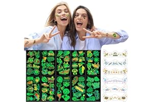 Soccer Temporary Tattoos Set – Glow in the Dark and Standard Soccer Tattoos, Waterproof Face Stickers, Party Favors for Stadi