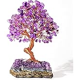Runyangshi Natural Crystal Amethyst Cluster Tree Tree of Life Natural Crystal Healing Stones Gemstone Trees Fengshui Good Luck Positive Energy Home Decor