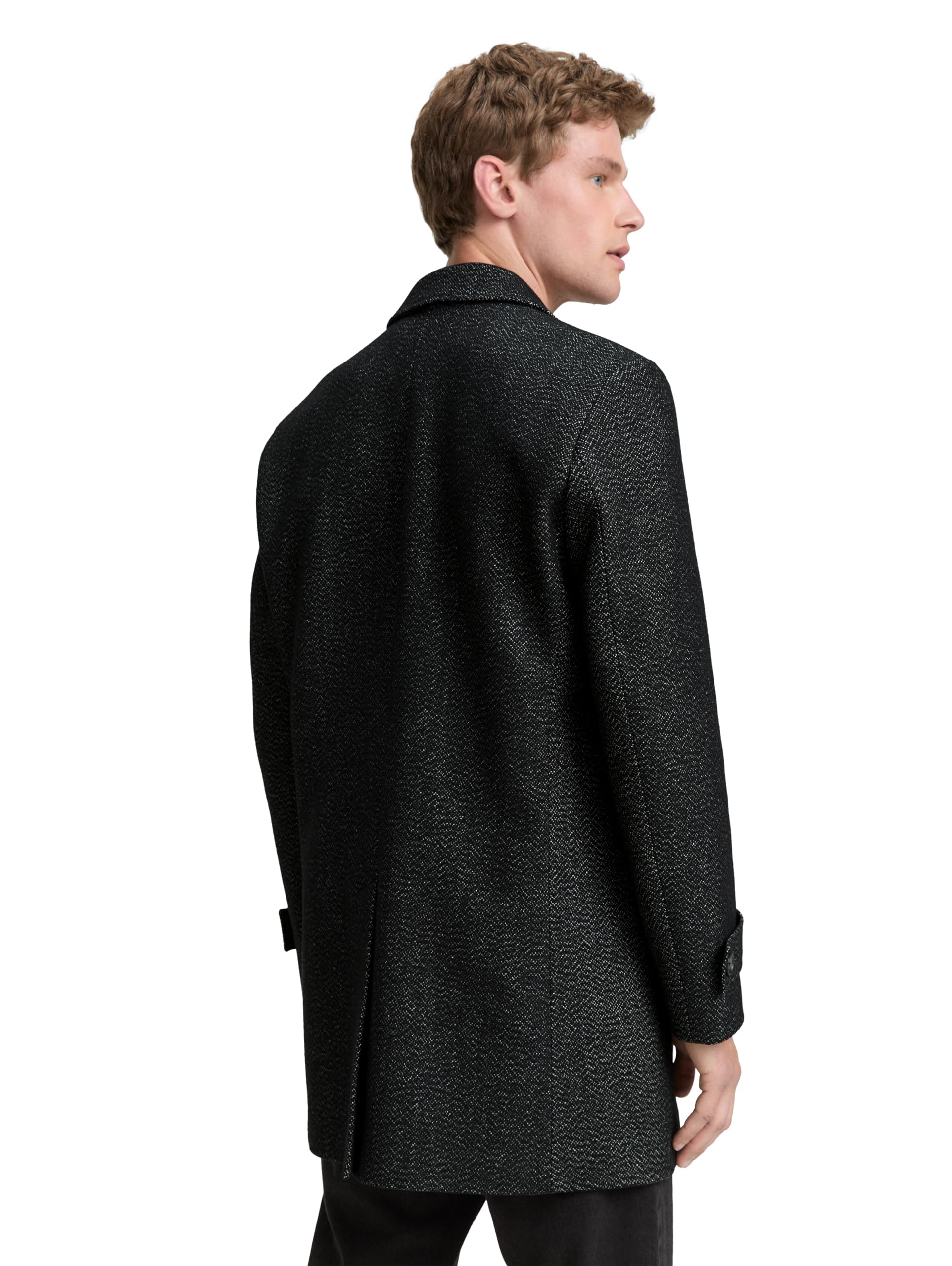 Tom Tailor Herren Wollmantel mit Reverskragen 3