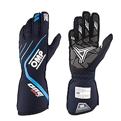 OMP - One Evo X Gloves Navy Blue/Cyan - Size Xs