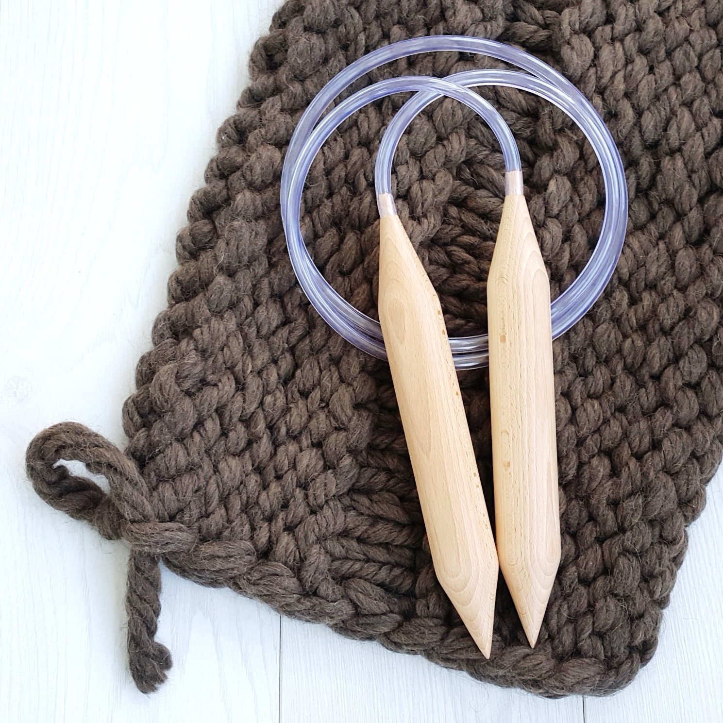 Big knitting needles, Circular needles, Giant needles, 40mm/150cm