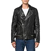 AllSaints mens Conroy Leather Biker Jacket