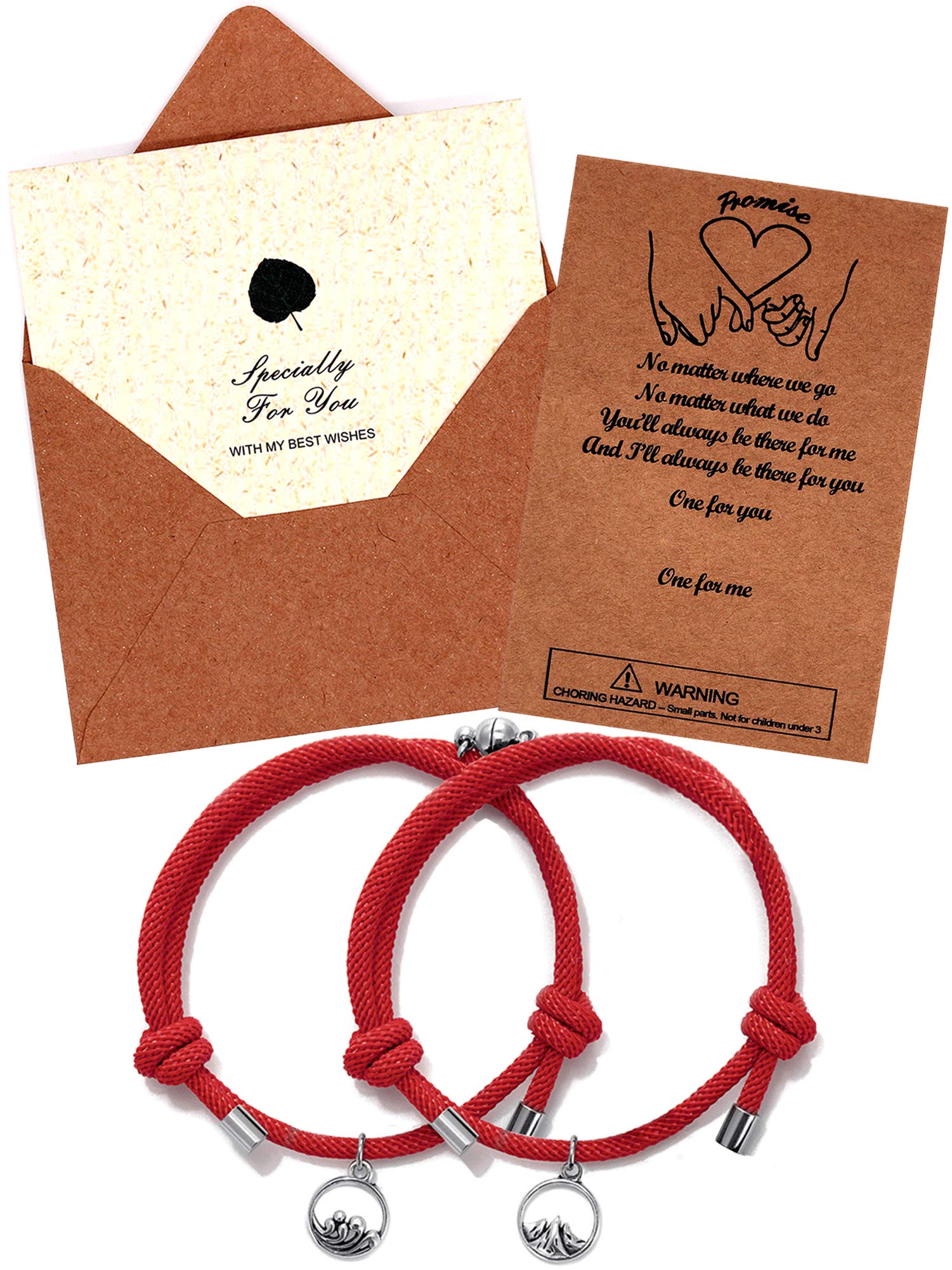 Upgraded Magnetic Couples Bracelets Mutual Attraction Relationship Matching Bracelets for Couples Friendship Promise Rope Braided Bracelet Set Gift for Women Men Boy Girl Him Her BFF Best Friends