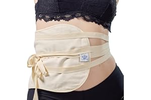 QUEEN OF THE THRONES 100% Organic Cotton Flannel & Naturopathic Doctor Designed with Strap for Castor Oil Pack - Reusable, Comfort Sleep Fit, Soft Ties (Castor Oil sold separately)