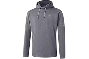 M MAELREG Hoodies for Men Golf Fleece Hooded Sweatshirts Dry Fit Athletic Lightweight Casual Midlayer Mens Hoodies Pullover