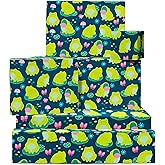 CENTRAL 23 Frog Wrapping Paper Funny - Green Wrapping Paper - 6 Sheets Of Bridal Shower Gift Wrap For Women - Angry Frogs, Mushroom, Butterfly, Flower Pattern - Recyclable
