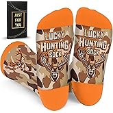 ZAGKOO Hunting and Fishing Socks for Men - Funny Christmas Gifts for Hunters, Fisherman, Dad, Grandpa - Stocking Stuffers