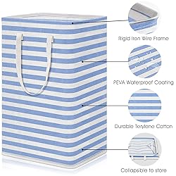 WISELIFE Laundry Hamper, 75L Large Collapsible Tall