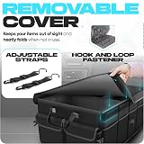 FORTEM Car Boot Organizer Collapsible 50L, 600D Oxford, Non Slip Bottom view 5