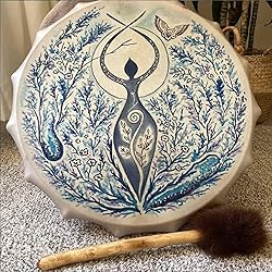 FIRLAR Shaman Drum,10 Inch Hand Drum With Drum