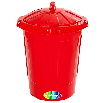 80l 80 Litre Kitchen Home Garden Feed Rubbish Plastic Bin Storage