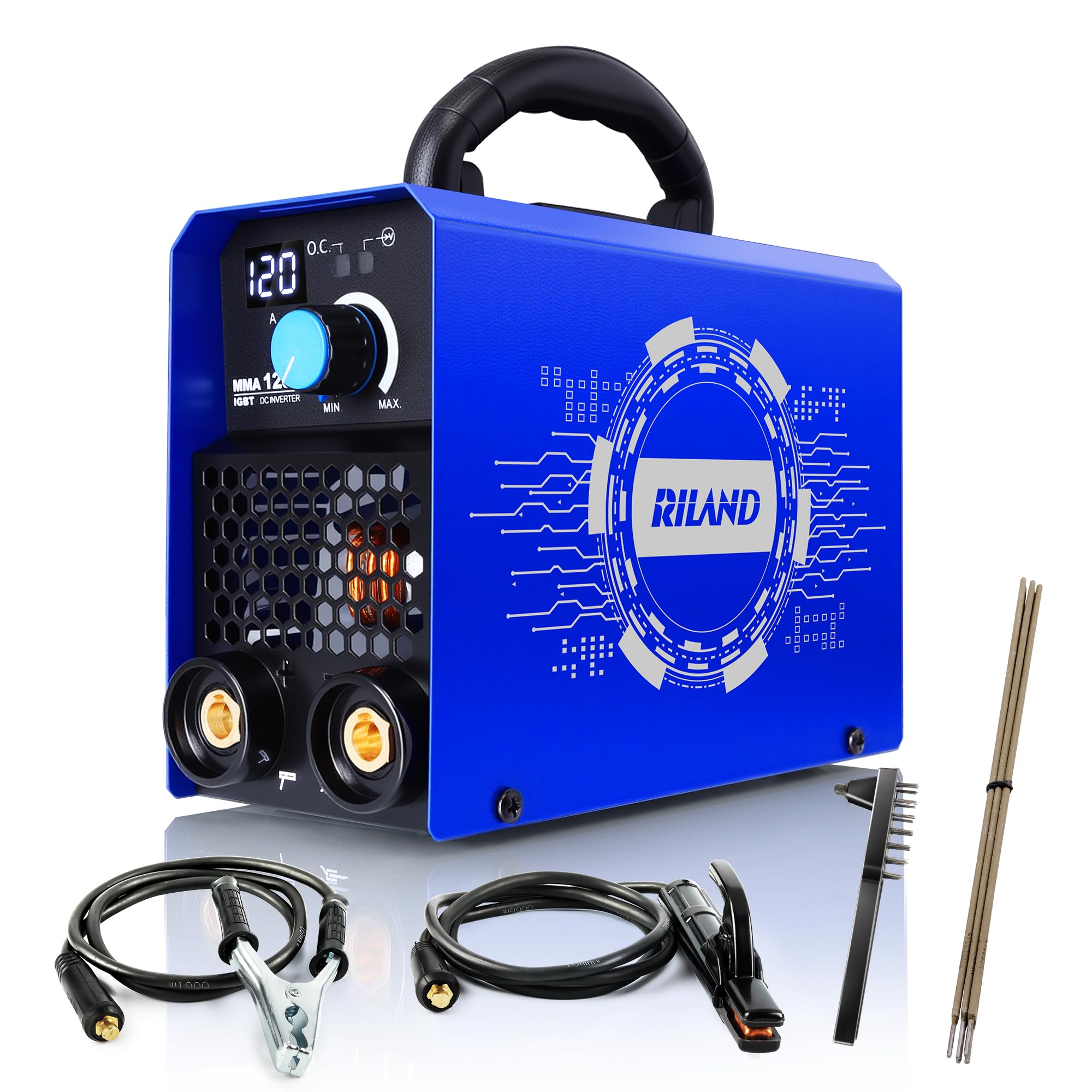 Photo 1 of RILAND Stick Welder, 110V Portable ARC Welding Machine – 4.4lb Lightweight, Hot Start, Anti-Stick & Overload Protection for Home DIY, Metal Repair, Workshop Use
