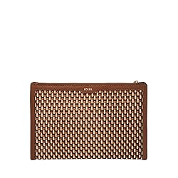 Fossil Women's Gift Faux Leather Pouch, Neutral