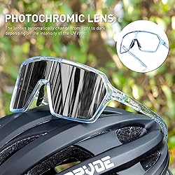 KAPVOE Photochromic Cycling Glasses Men Mountain