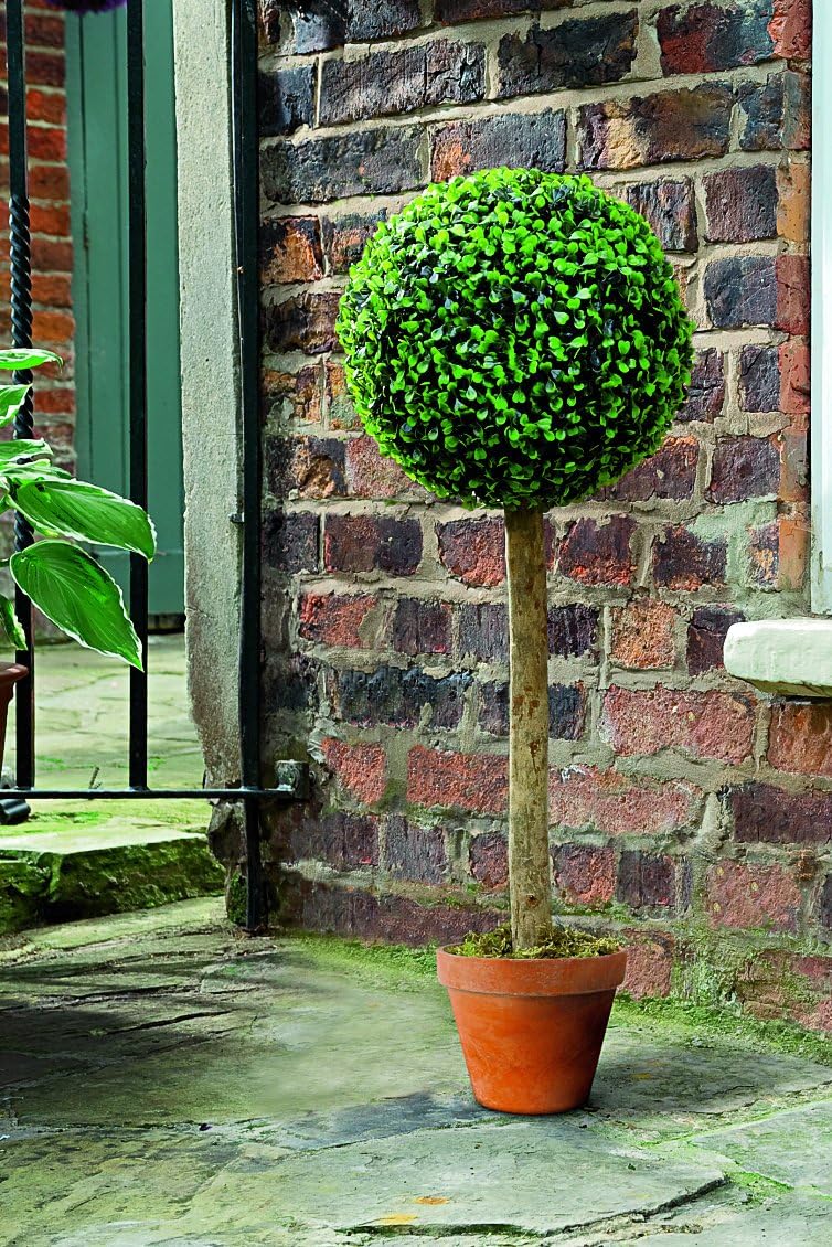 Pair of Gardman Artificial Topiary Ball Tree Leaf Effect Amazon.co.uk