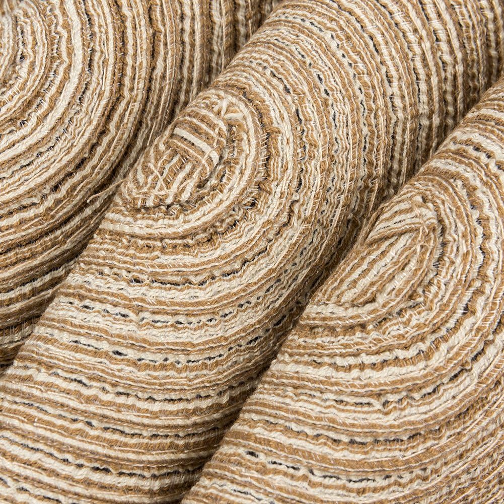 famibay Round Placemats, Round Braided Place Mats for Dining Table Heat Insulation Table Mats for Kitchen 15 inches(Khaki,Set of 6): Home & Kitchen