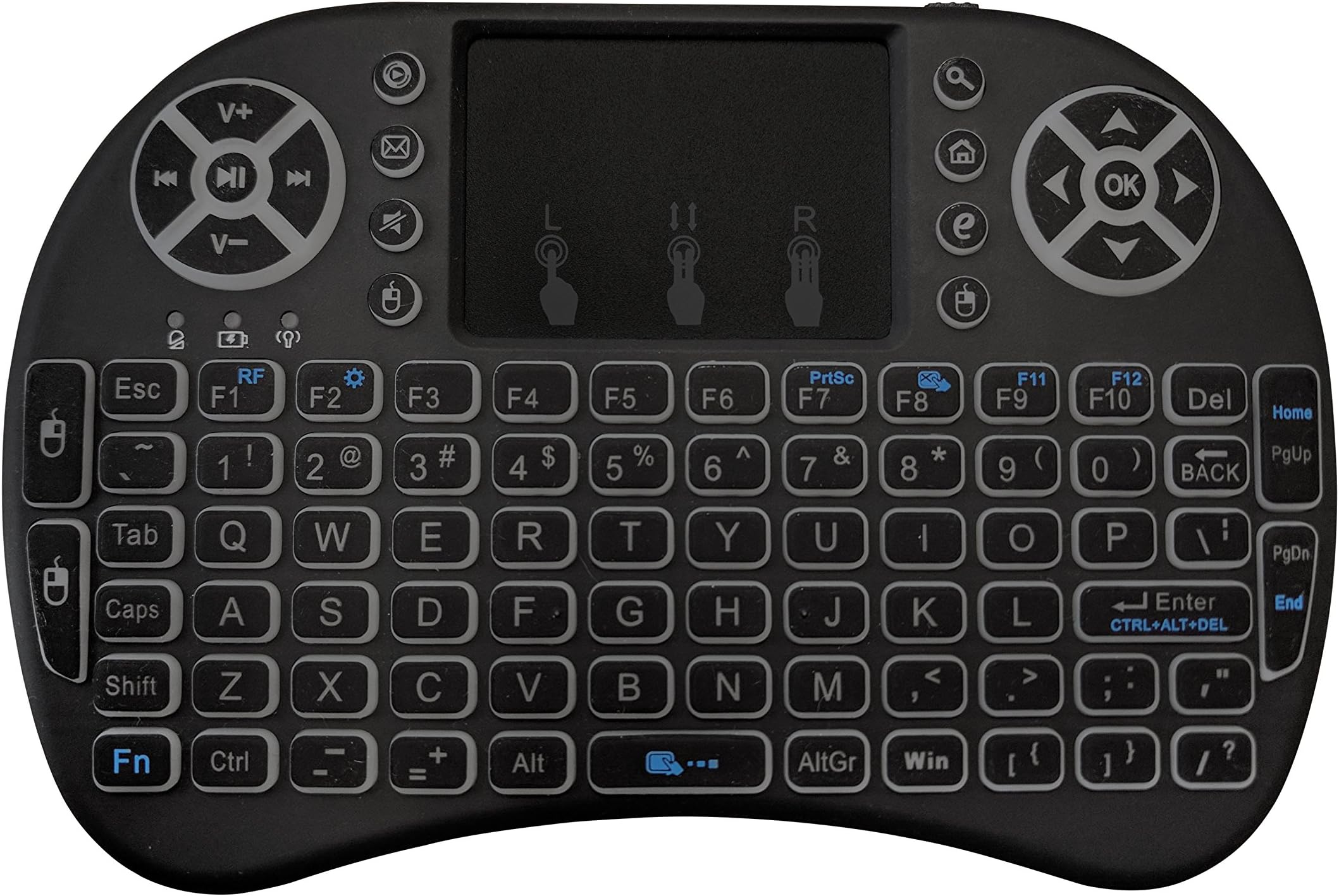 OEM (US Version) FMKRFL1-US29 2.4 G Mini Portable Wireless Keyboard, Black