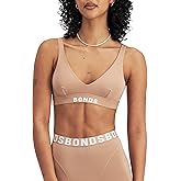 Bonds Womens Anti-Chafing Bralette Bra, Chafe Off Bralette, Viscose/Bamboo Moisture-Wicking Plunge Bra for Women