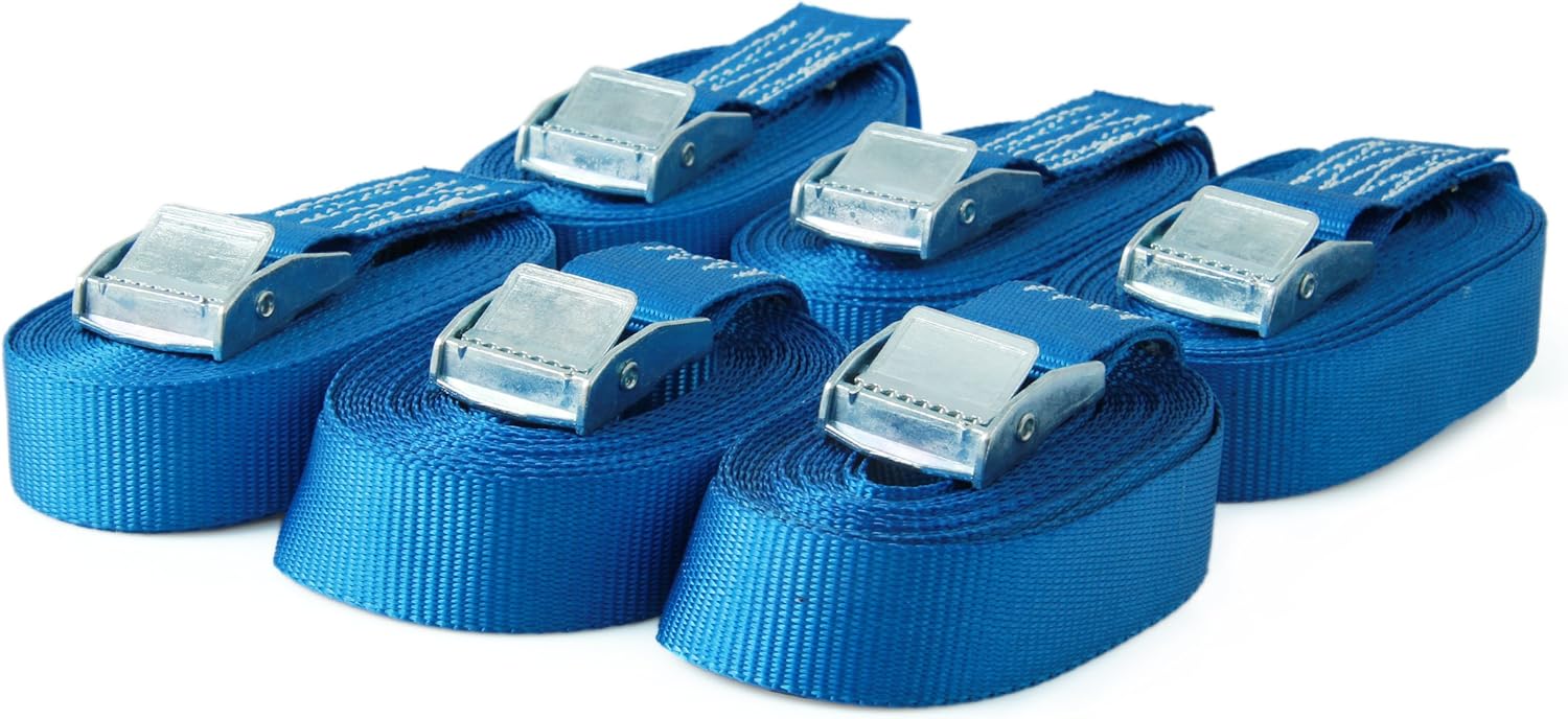 Lot De 6 Sangles De Fixation Pour Bâche De Piscine Solaire - Longueur Réglable, Résistantes Aux Intempéries, Avec Attaches à Clip - 9