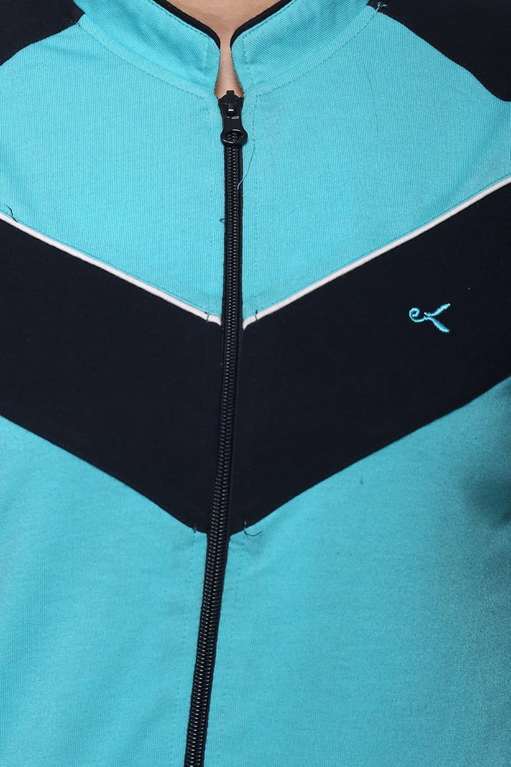 ex10sive women's front zipper cotton blended active wear set