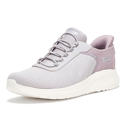 Skechers Women's Hands Free Slip-Ins Bobs Squad Chaos-in Color Sneaker, LAV, 6.5 Wide