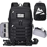 SDYSM Camera Backpack Bag Professional for DSLR/SLR Mirrorless Camera Waterproof 15.6 inch Tactical Camera Bags for Photographers with Rain Cover, Tripod Holder, Small Bag Photography Backpack Case