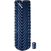KLYMIT STATIC V Sleeping Pad, Lightweight, Outdoor Sleep Comfort, Best Camping Gear for Backpacking and Hiking, Inflatable Ca