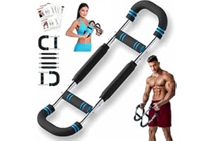 Rhewatin Twister Arm Trainer, Adjustable Resistance Chest Workout Equipment for Men Women, Forearm Biceps Tricep Chest Thigh Exerciser, Portable Spring Home Workout Bar