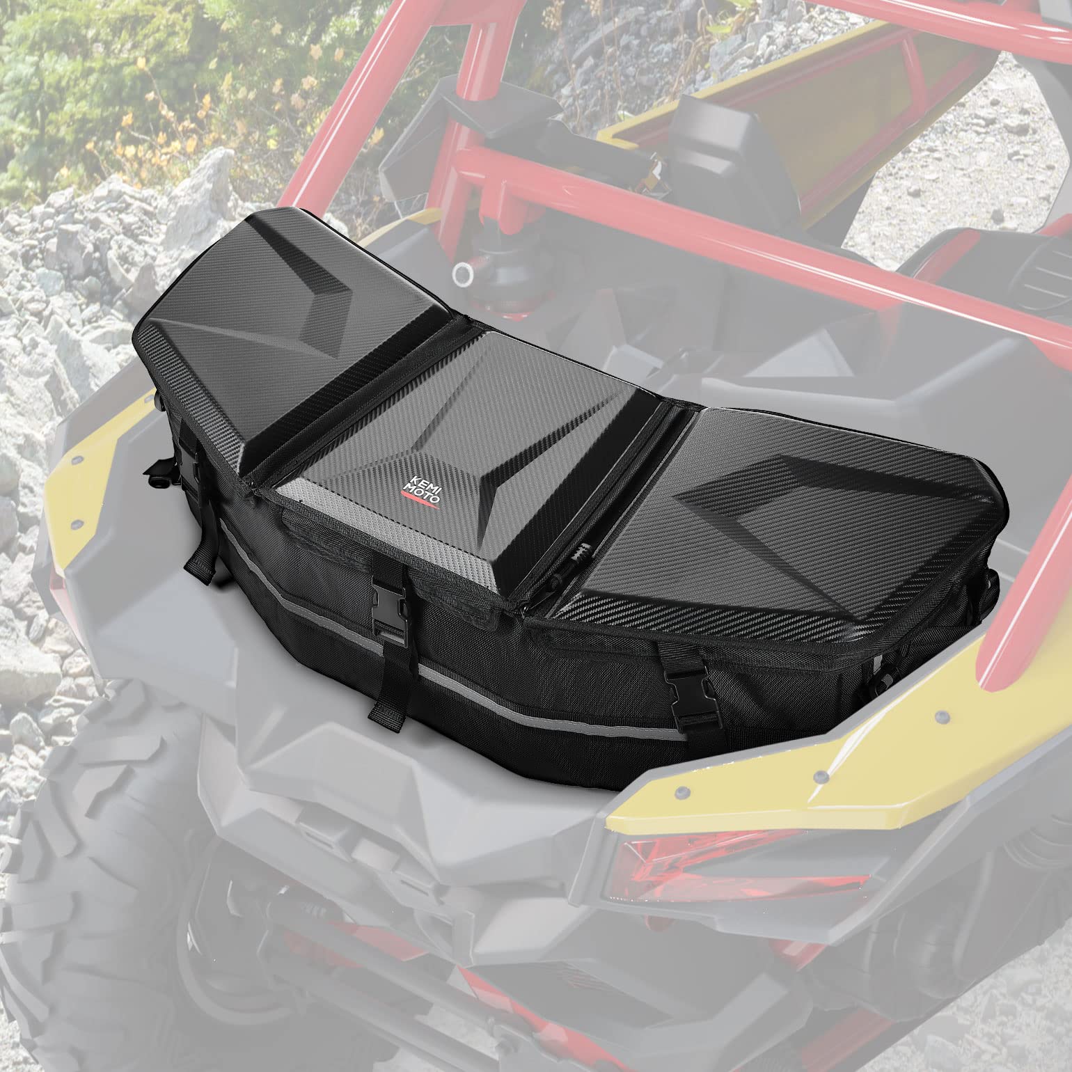 Photo 1 of KEMIMOTO Insulated Storage Bag Compatible with Can-Am Maverick X3 & X3 MAX Sport Outlander Renegade, 50L Water-Resistant 1680D Demountable Cargo Storage Box
