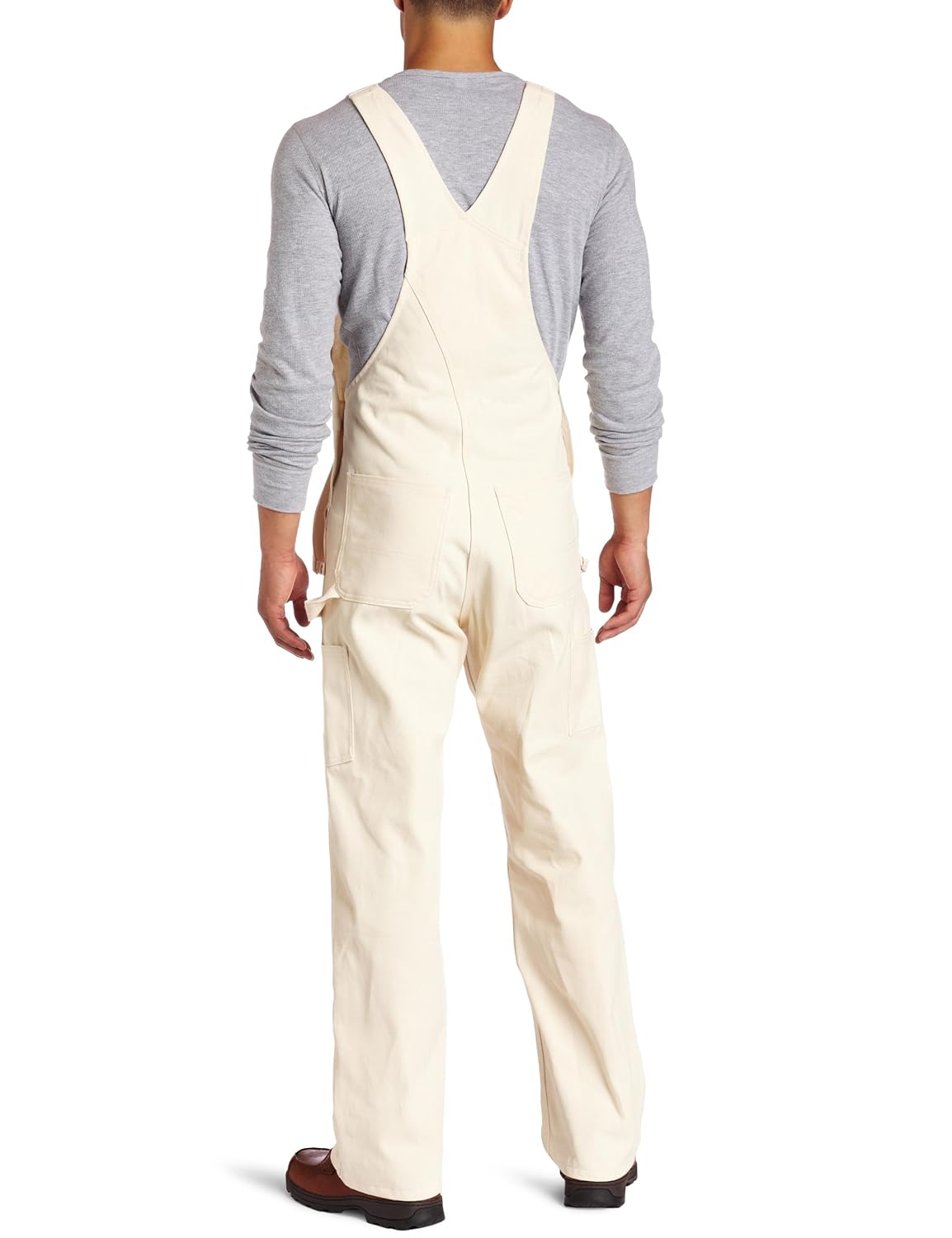 white carpenter bibs