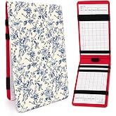 AMBOJ Golf Scorecard Holder, Leather Yardage Book Cover for Golfers, Portable Golf Score Card Holder, Course Notebook Cover, Golf Accessory for Men Women
