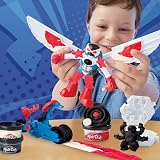 Play-Doh Marvel Captain America Moto-Slicer Playset with Bendy Figure view 6
