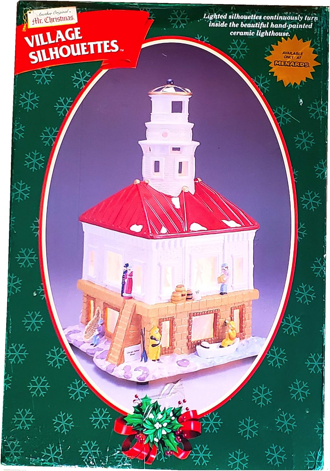 menards backyard creations patio furniture on Amazon Com Mr Christmas Village Silhouettes Chicago Harbor Lighthouse Ceramic Lighted Holiday Building Home Kitchen