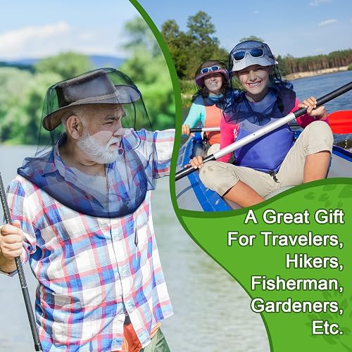 thumbnail image 2 of HESTYA 4 Pack Mosquito Head Nets - Bug Mesh Face Neck Protection For Outdoor Activities Dark Blue 2 of 14