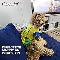 Parisian Pet Dog Jersey – Embroidered Brasil Mesh