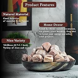 Crocon 1LB Rosetta Jasper Tumbled Stones and