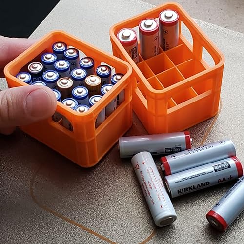 Battery Storage Case 3D Printed Beer Crate Battery Holder for AAA