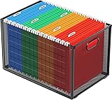 MaxGear Hanging File Organizer Box, Mesh File