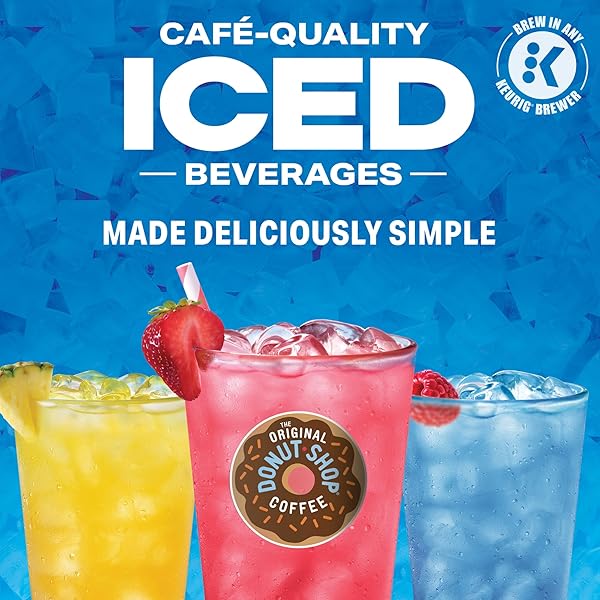 THE ORIGINAL DONUT SHOP ICED REFRESHERS, MANGO DRAGONFRUIT LEMONADE FLAVOR, KEURIG SINGLE SERVE K-CUP PODS, 20 COUNT