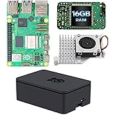 iRasptek Basic for Raspberry Pi 5 Single Board Computer 16GB RAM with Case and Active Cooler Included