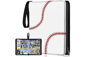 KITOYZ 900 Pockets Baseball Card Sleeves Binder for Trading Card, Baseball Card Sleeves Card Holder Album Protectors Set Fit for Football Cards,Sport Cards