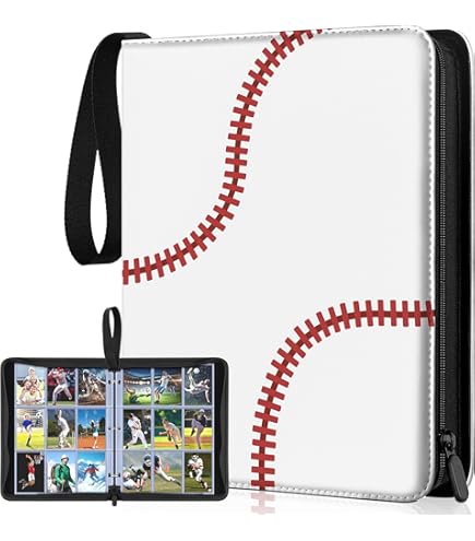 Carpeta Con 900 Bolsillos Para Tarjetas Coleccionables, Carpeta De Beisbol Compatible Con Protector De 3 Anillos~p151375200